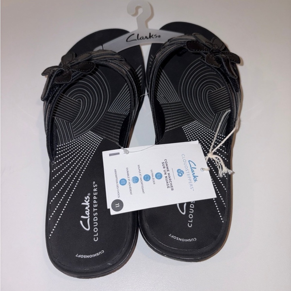Cloudsteppers by Clarks 
Black Dressy Sandals Women’s 11 - Picture 4 of 5